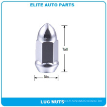 Bullet Chrome conique Bulge écrous de roue pour voiture